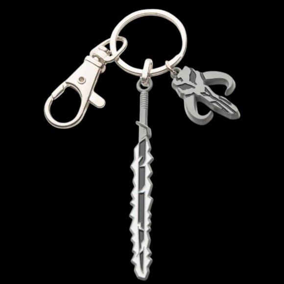 Star Wars Dark Saber Mando Charm Keychain - Picture 2 of 4
